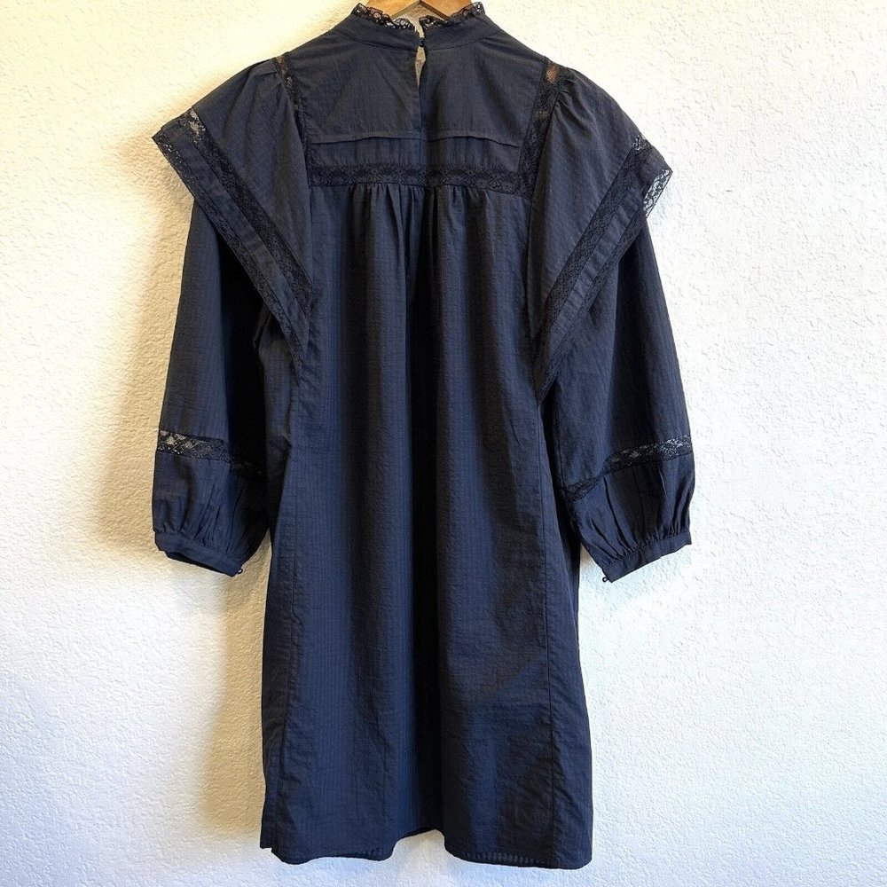 $150 Anthropologie Maeve fleetwood Tunic dress navy blue size 6 - Picture 5 of 6